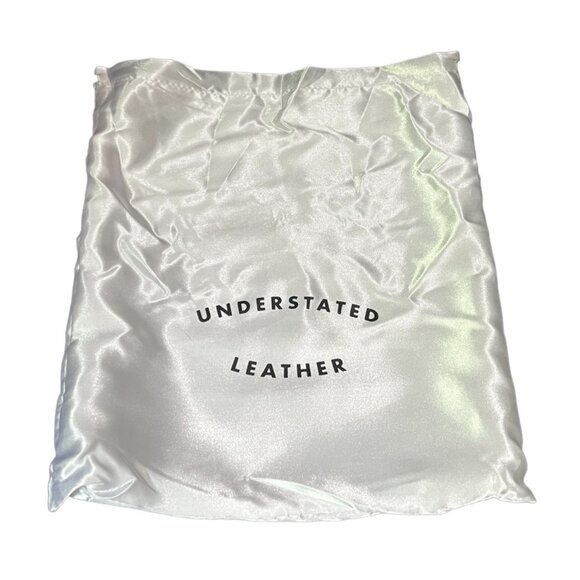 Understated Leather NWT Crescent Clutch Vegan Leather Ivory Detachable Crossbody - Picture 6 of 11